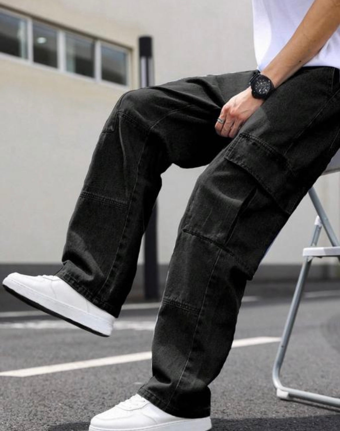 Men's Denim Cotton Cargo Jens