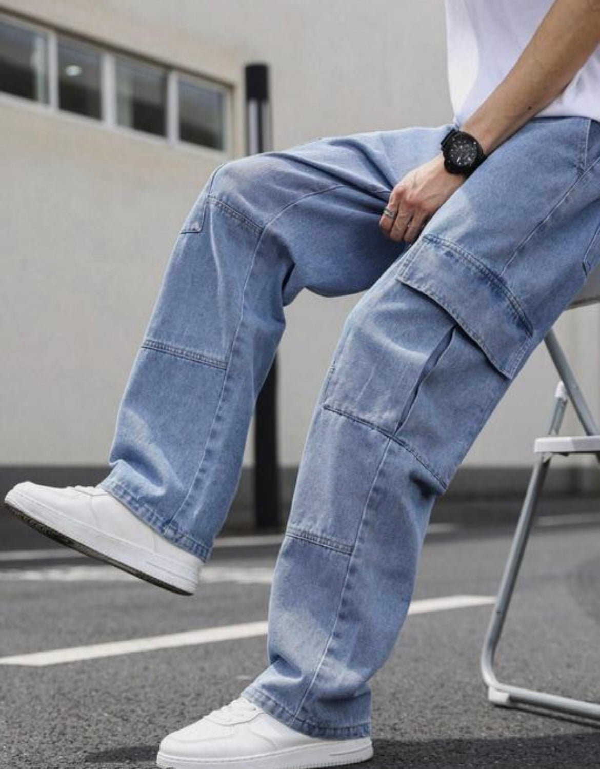 Men's Denim Cotton Cargo Jens
