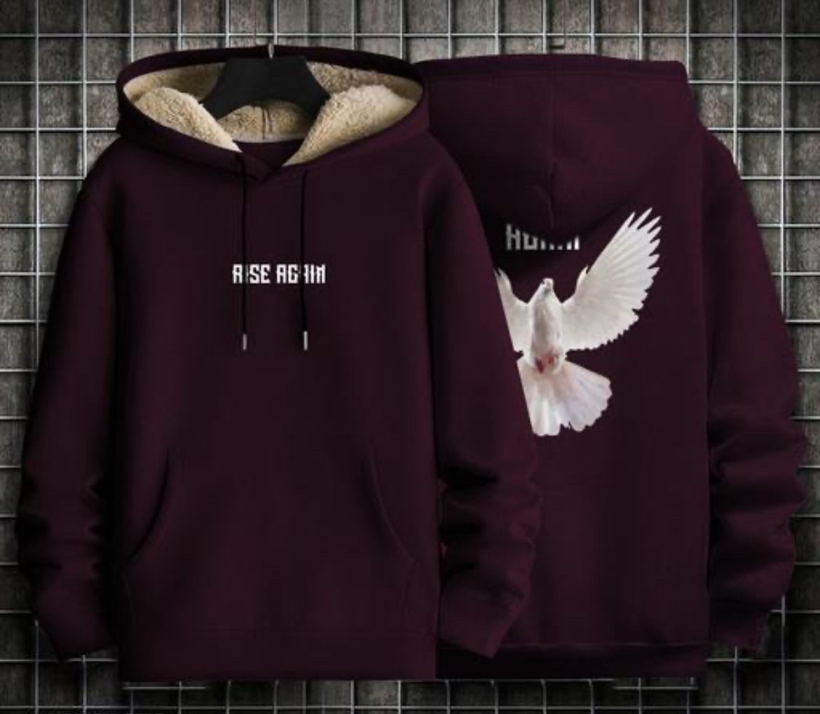 Stylish Printed Hoodie for Men | Winter Wear Hooded Sweatshirt | Hoodies for Men