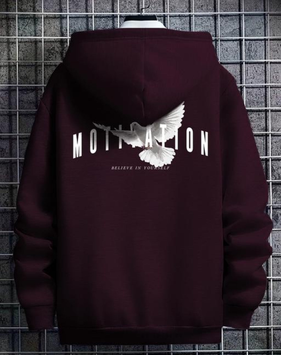 Stylish Printed Fur Hoodie for Men | Winter Wear Hooded Sweatshirt | Cozy