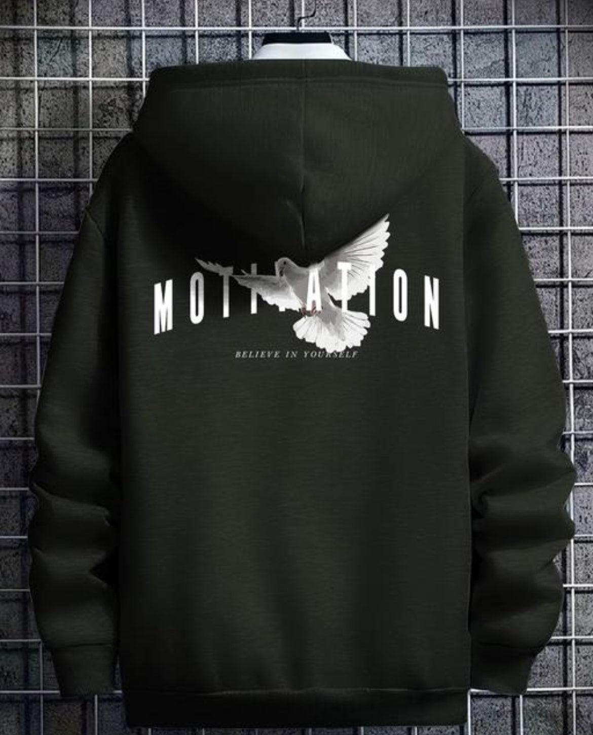 Stylish Printed Fur Hoodie for Men | Winter Wear Hooded Sweatshirt | Cozy
