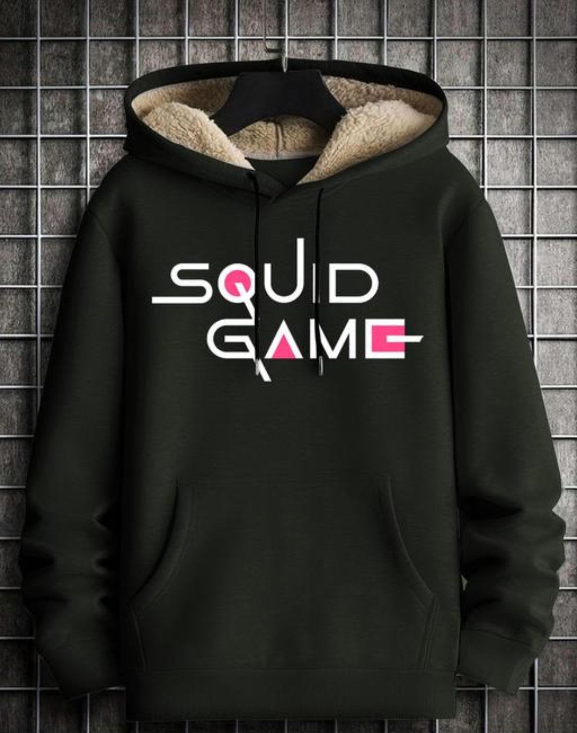 Stylish Printed Fur Hoodie for Men | Winter Wear Hooded Sweatshirt | Cozy Hoodies for Men