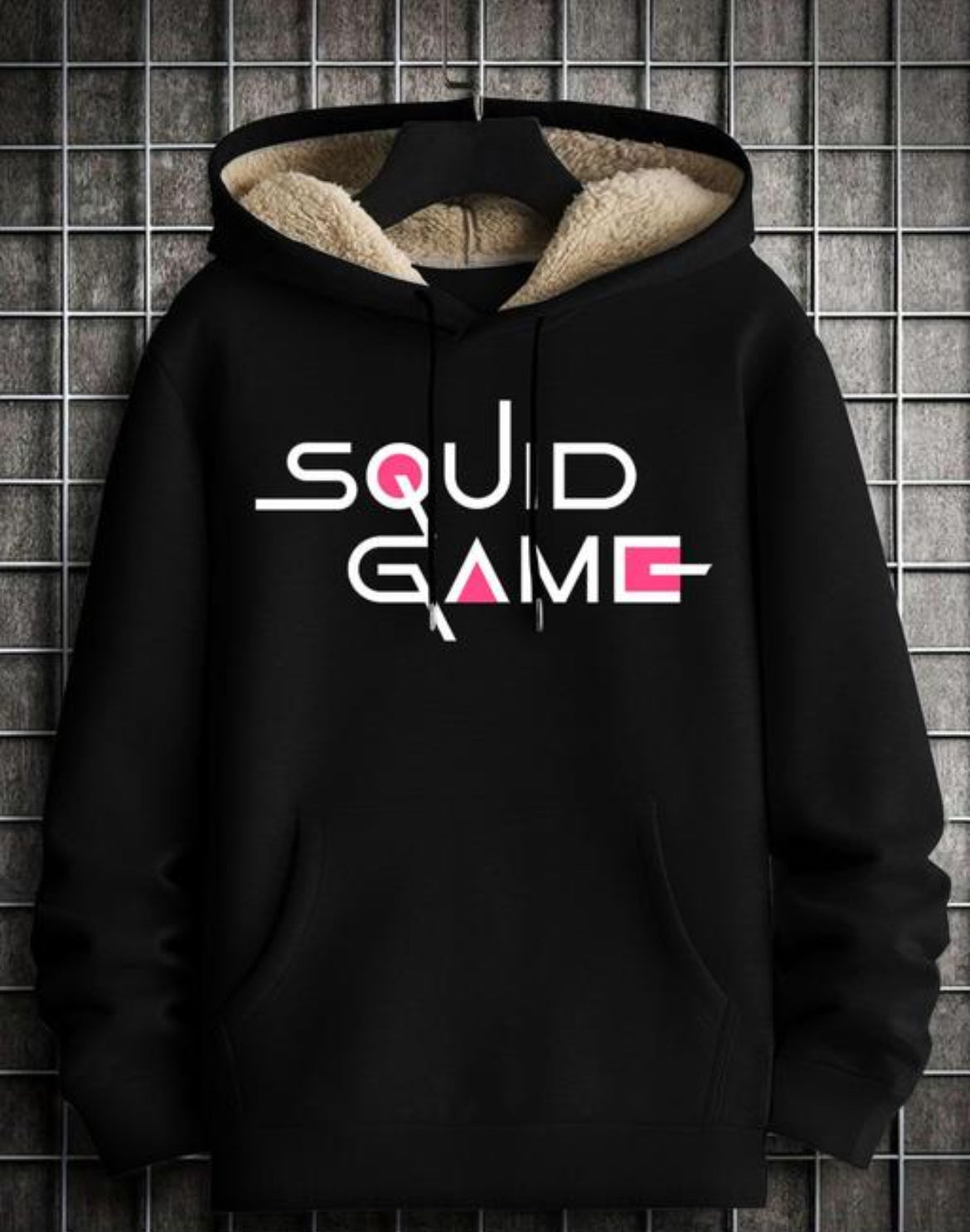 Stylish Printed Fur Hoodie for Men | Winter Wear Hooded Sweatshirt | Cozy Hoodies for Men