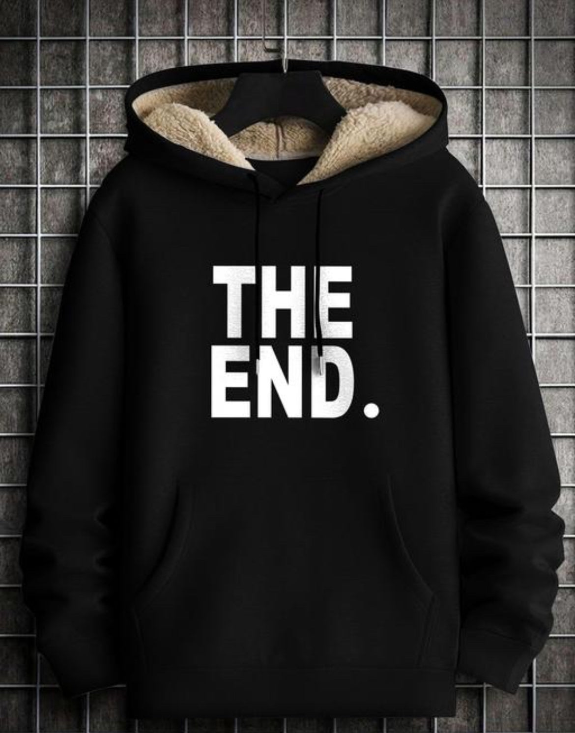 Stylish Printed Fur Hoodie for Men | Winter Wear Hooded Sweatshirt | Cozy Hoodies for Men