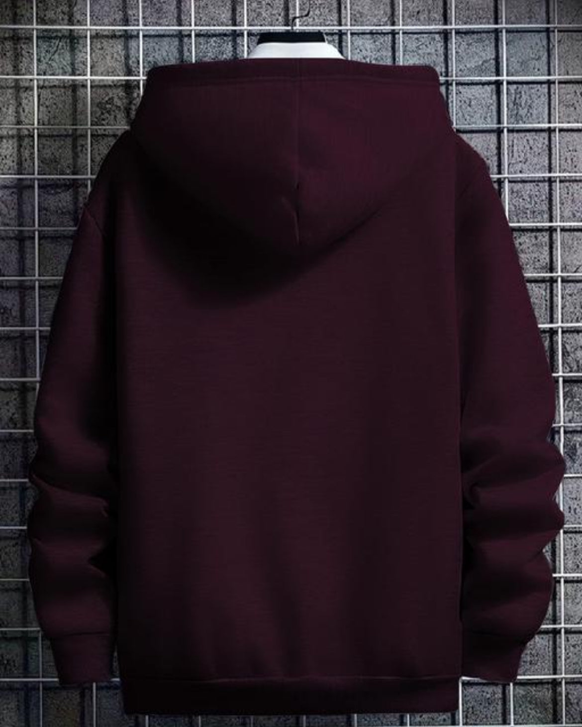 Stylish Printed Fur Hoodie for Men | Winter Wear Hooded Sweatshirt | Cozy