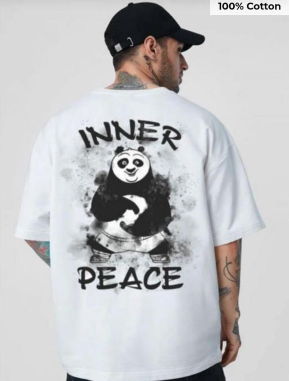 Men's Beige Snoopy Graphic T-Shirt