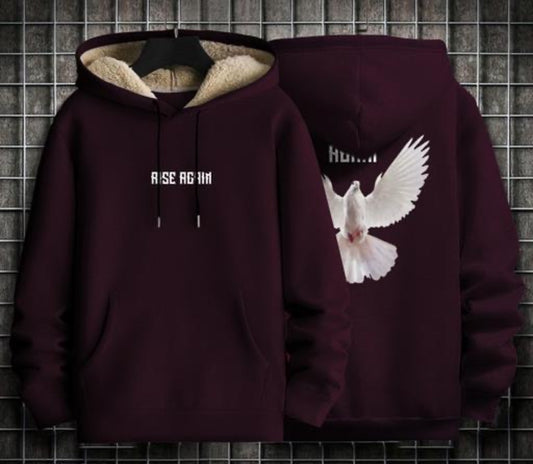 Stylish Printed Hoodie for Men | Winter Wear Hooded Sweatshirt | Hoodies for Men