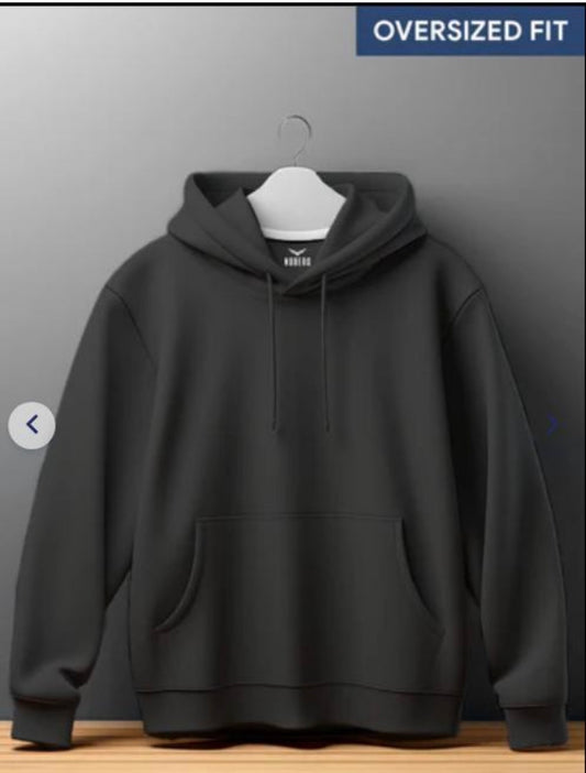 "Men's Pure Cotton Fleece Winter Hoodie—Warm &amp; Stylish Sweatshirt"
