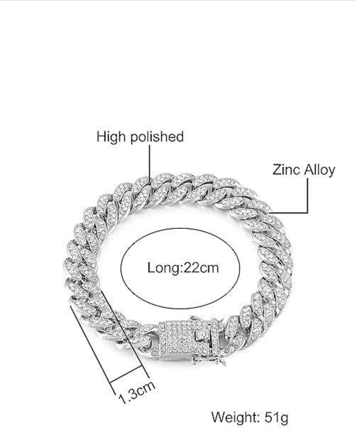 Stylish Bracelet For Men Women Gold Plated American Diamond Studded Charming