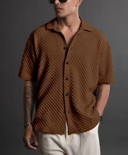 Trending Casual Popcorn Bubble Shirts